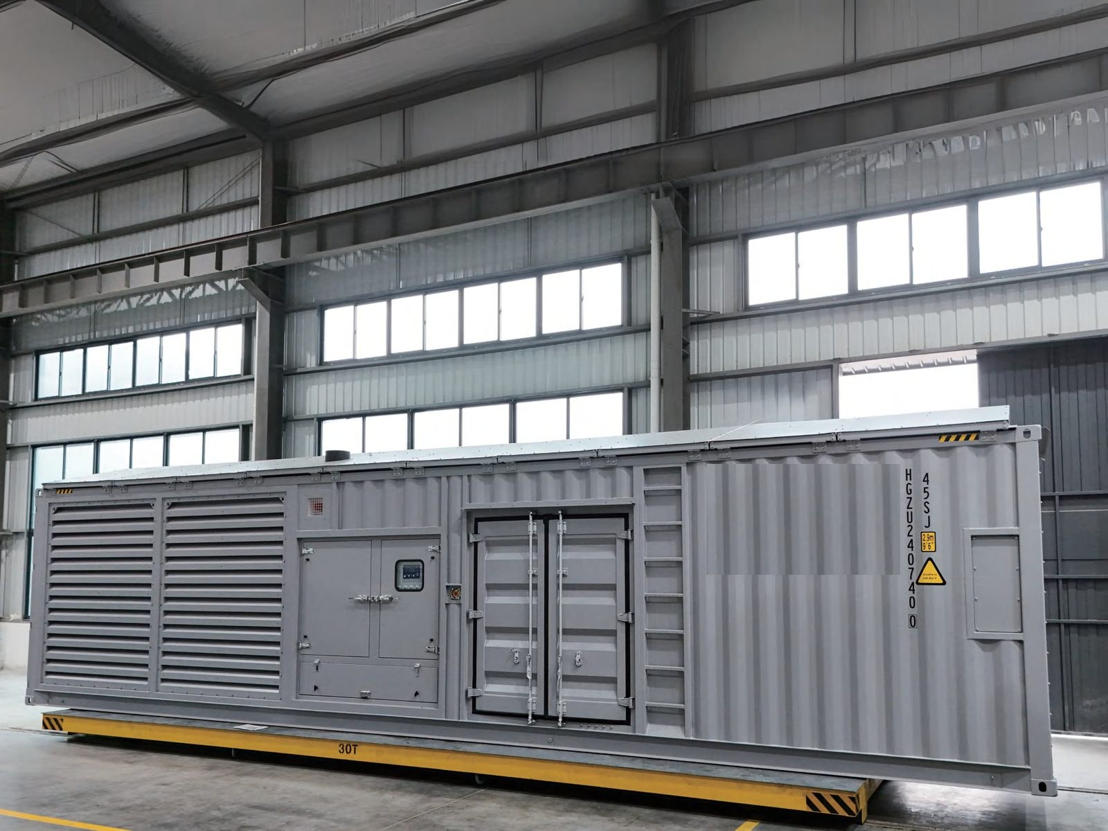 Containerized &mdash; The plant room is built in